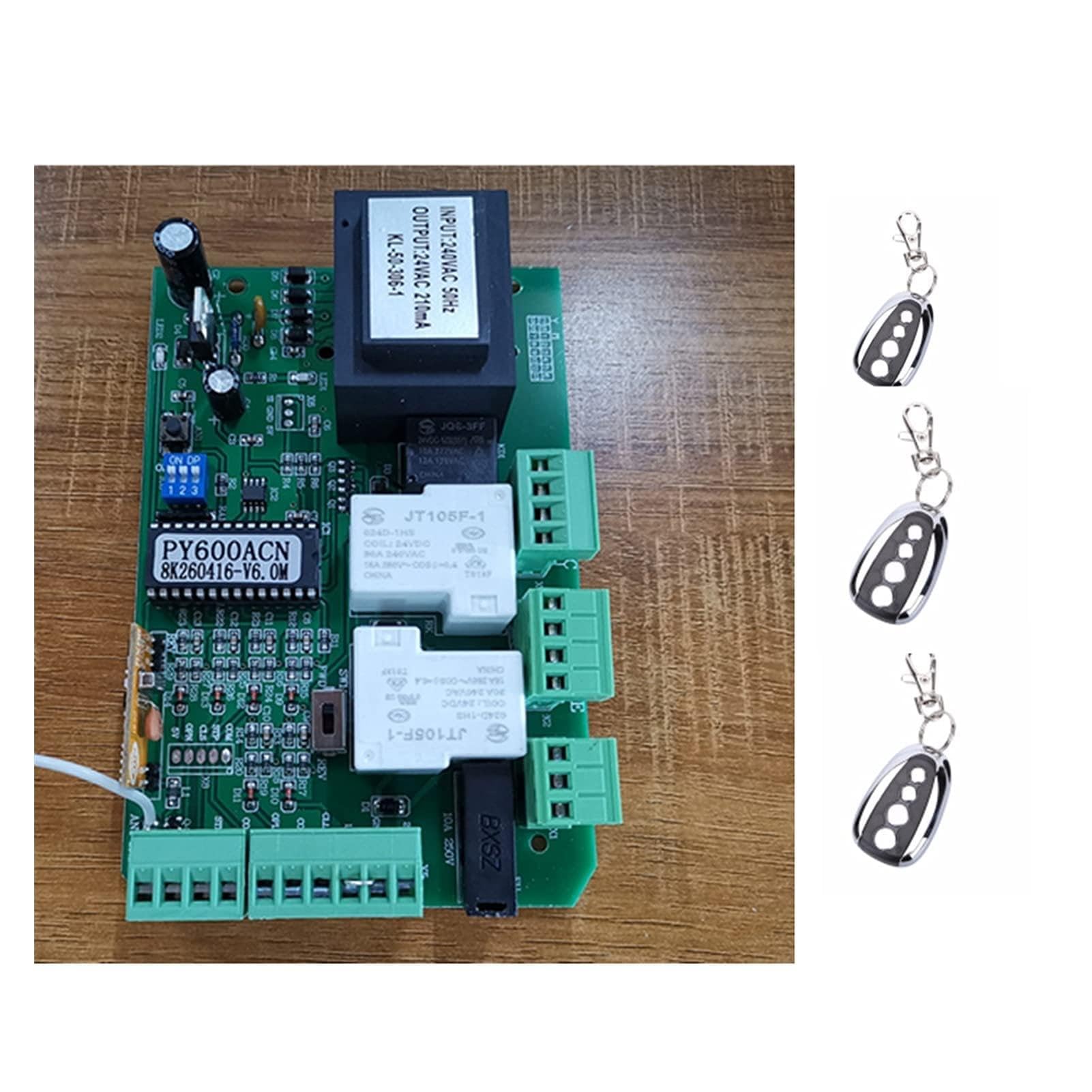 Abridor de puerta deslizante C.A. Unidad de control de motor TARJETA DE CIRCUITO IMPRESO Tablero de reemplazo de la placa de circuito del controlador (PY600AC PY1400 SL1500 PY800 Modelo)(Kit 4)