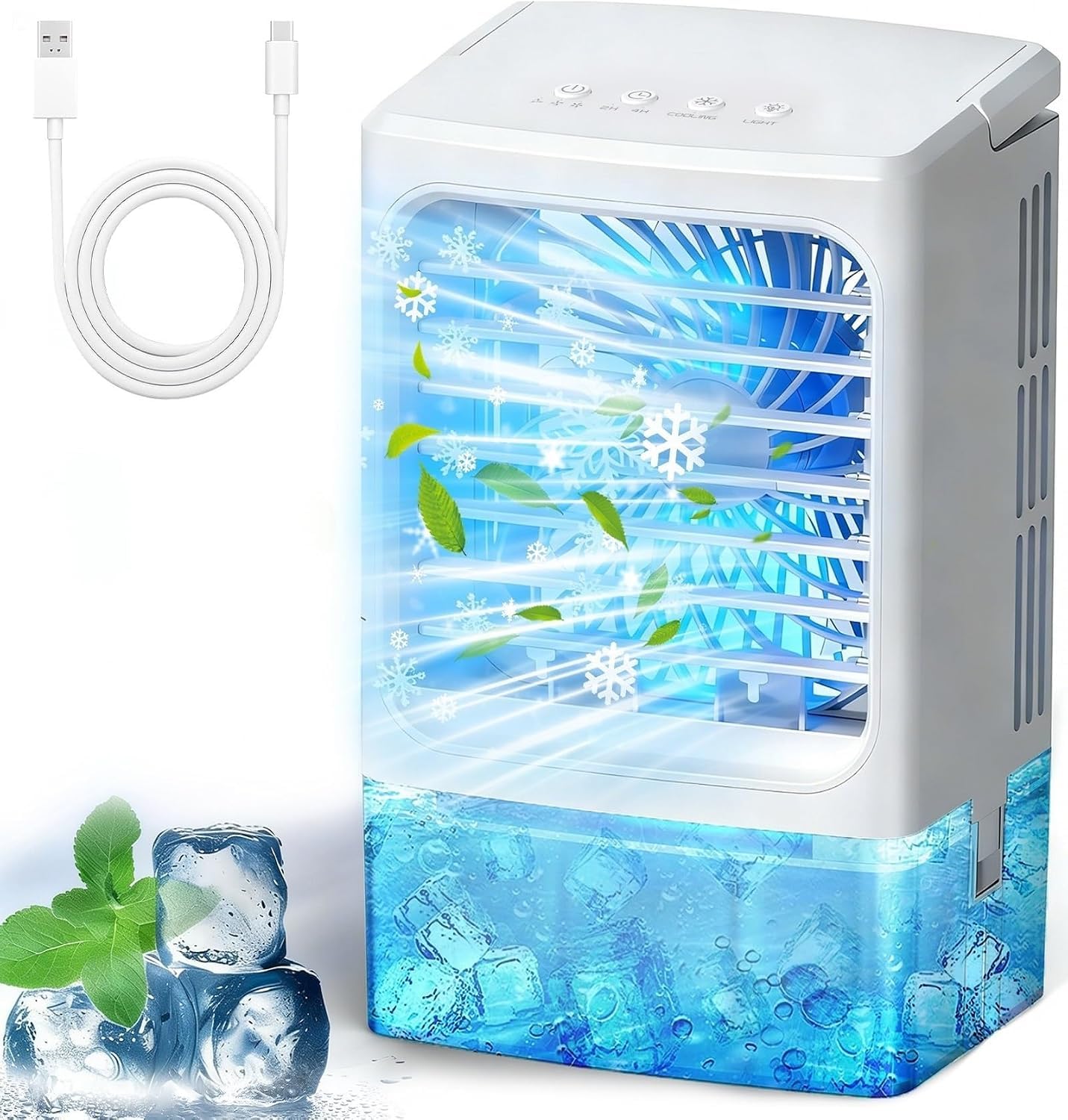 Humuge Mini Air Conditioner with 1500ML Tank
