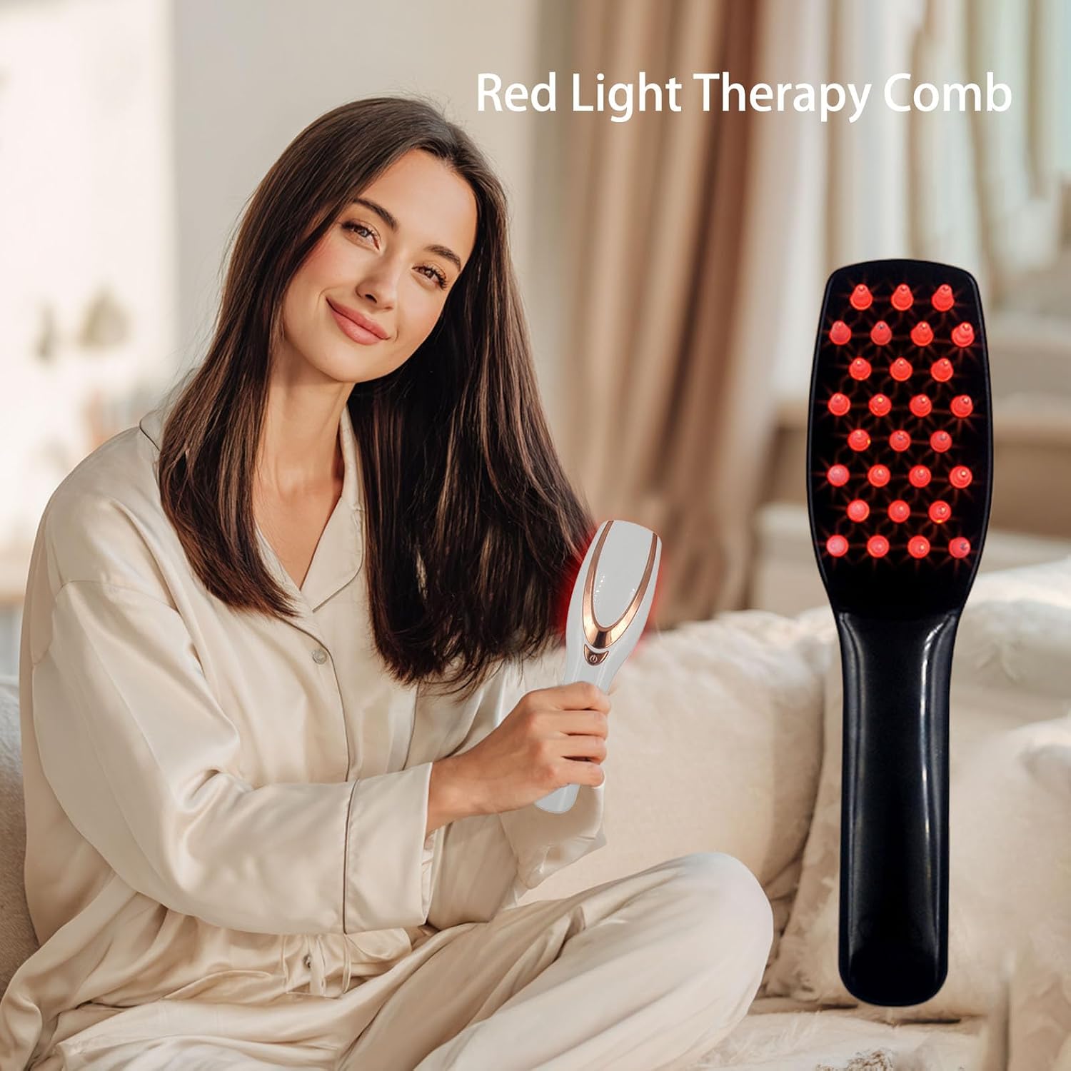 Red Light Therapy for Hair Growth, Scalp Massager Hair Growth Comb,Red Light Comb Devices