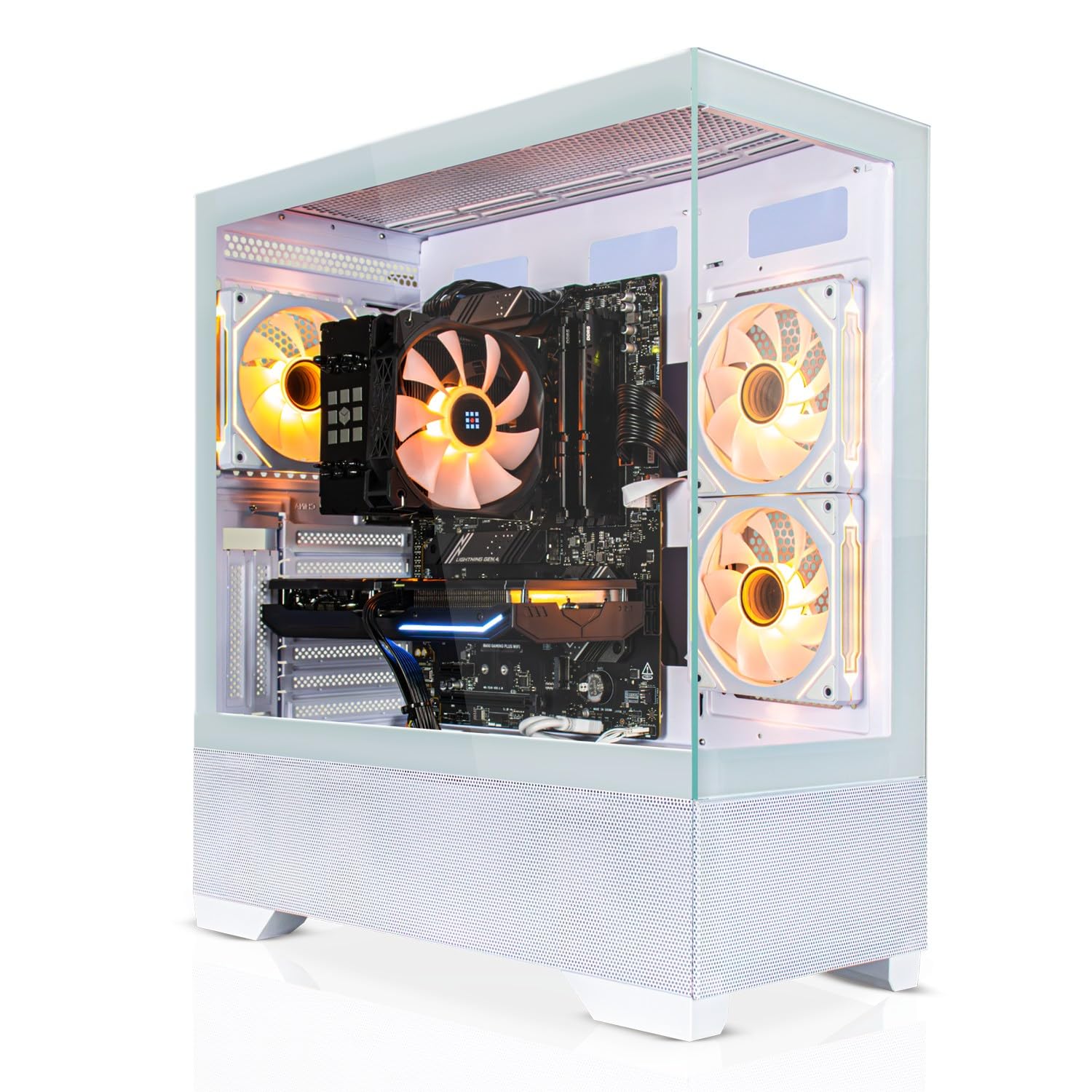 SYSTEMTREFF PC de Bureau - Intel Core i5-12600K - RTX 5060 Ti 8Go | Intel 6 cœurs jusqu'à 4.9 GHz, 32Go DDR4, 1To M.2 NVMe SSD, Nvidia graphique WiFi, Windows 11, pour le bureau, business