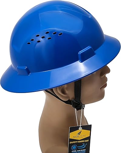 Miniatura 4 de Noa Store Casco duro de ala completa con carcasa de polietileno de alta densidad y casco de seguridad de suspensión de tracción rápida  Ala corta