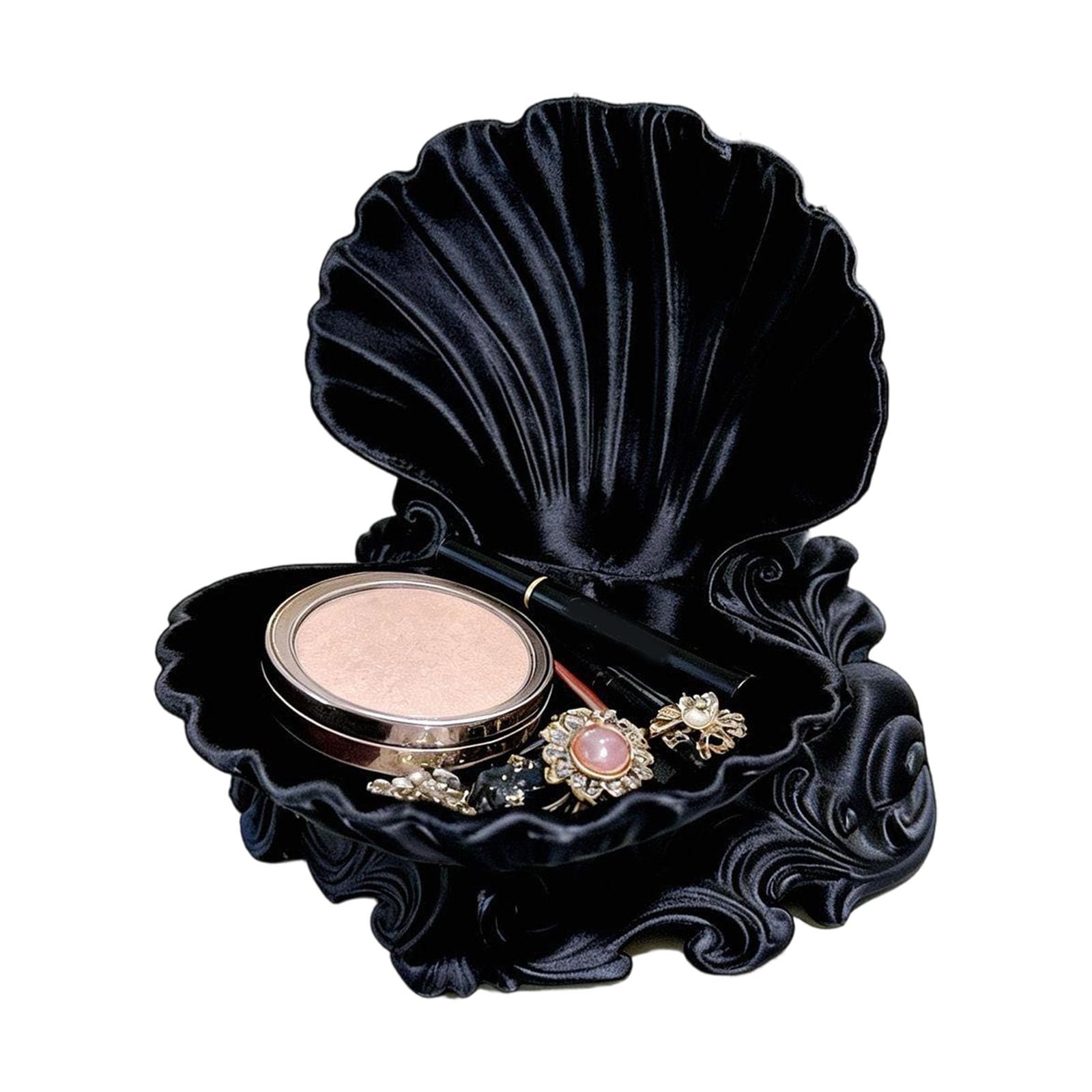 BWANGIAO Elegant 3D Printed Seashells Jewelry Tray For Earrings Necklaces And Small Accessories Stylish Decorative Bowl