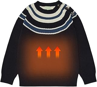 Camisola malha com gola redonda | Camisolas pulôver malha manga comprida da moda vintage,Suéteres pulôver tricô com geometria e estampa listrada para meninos e meninas Riastvy