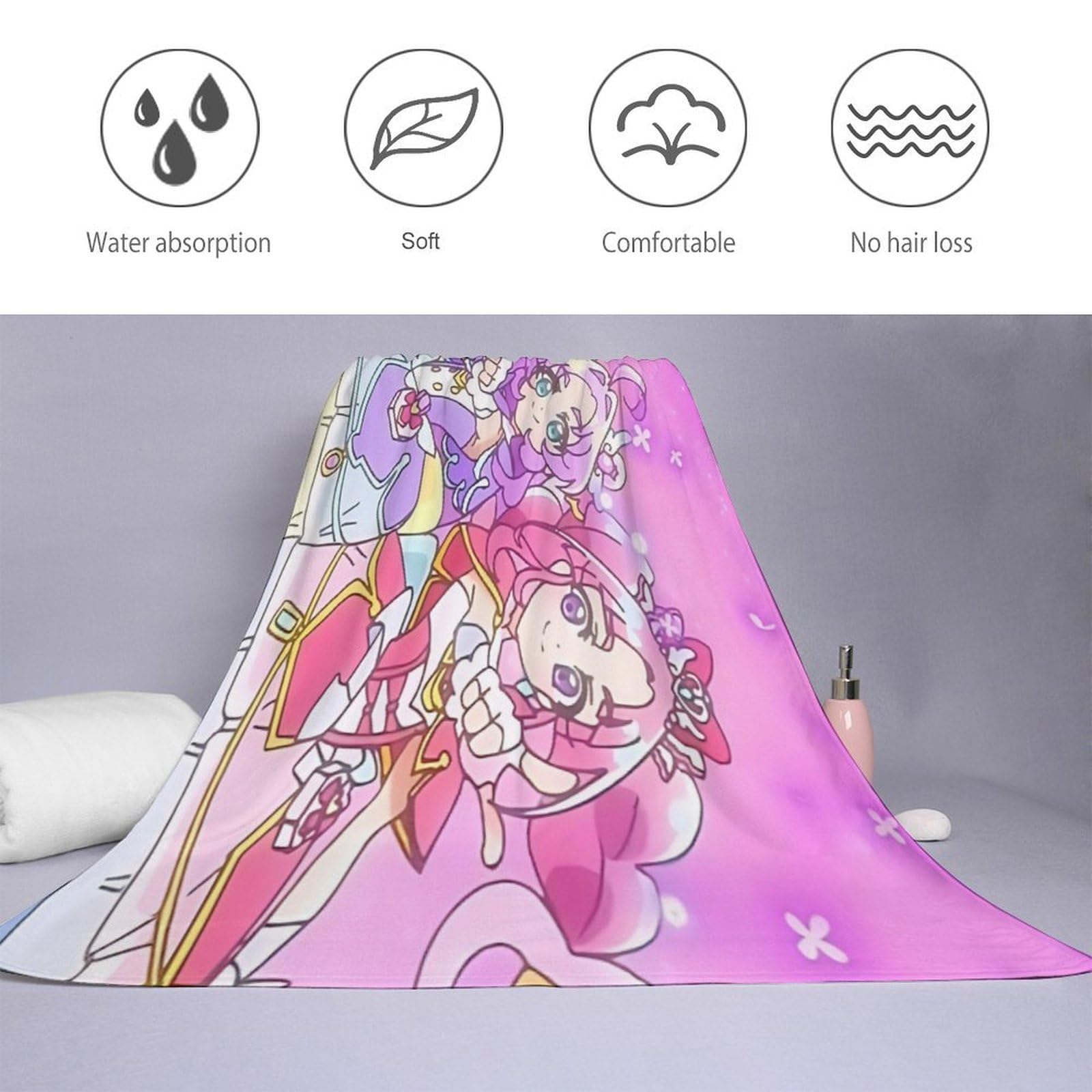 Amazon｜名探偵プリキュア！キュアミスティックバスタオル 大判 可愛い