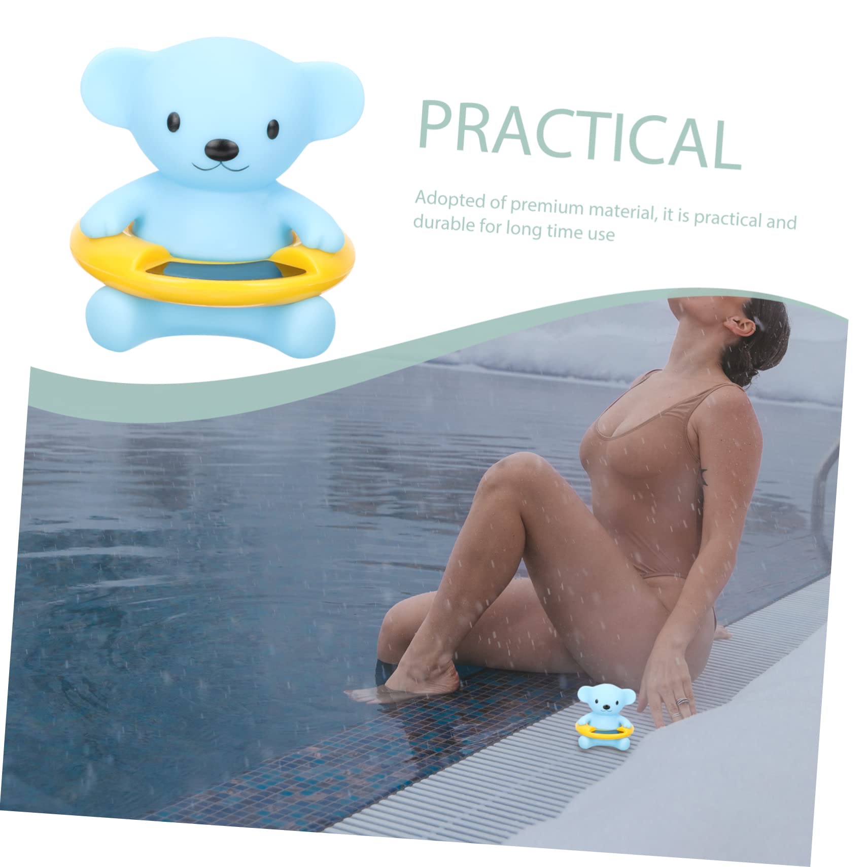 SUPVOX 2pezzi Termometro Galleggiantper Bagnetto Misurazione Accurata Della Temperatura Per Piscine e Spa Design Sicuro Per Gioco Dei