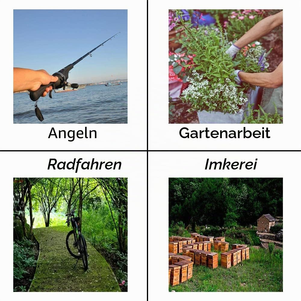 ZffXH Mücken-Fliegenkopfnetz, Hut, Netz, Fischerei, Biene, Imker, Schleier, Hüte für Männer und Frauen