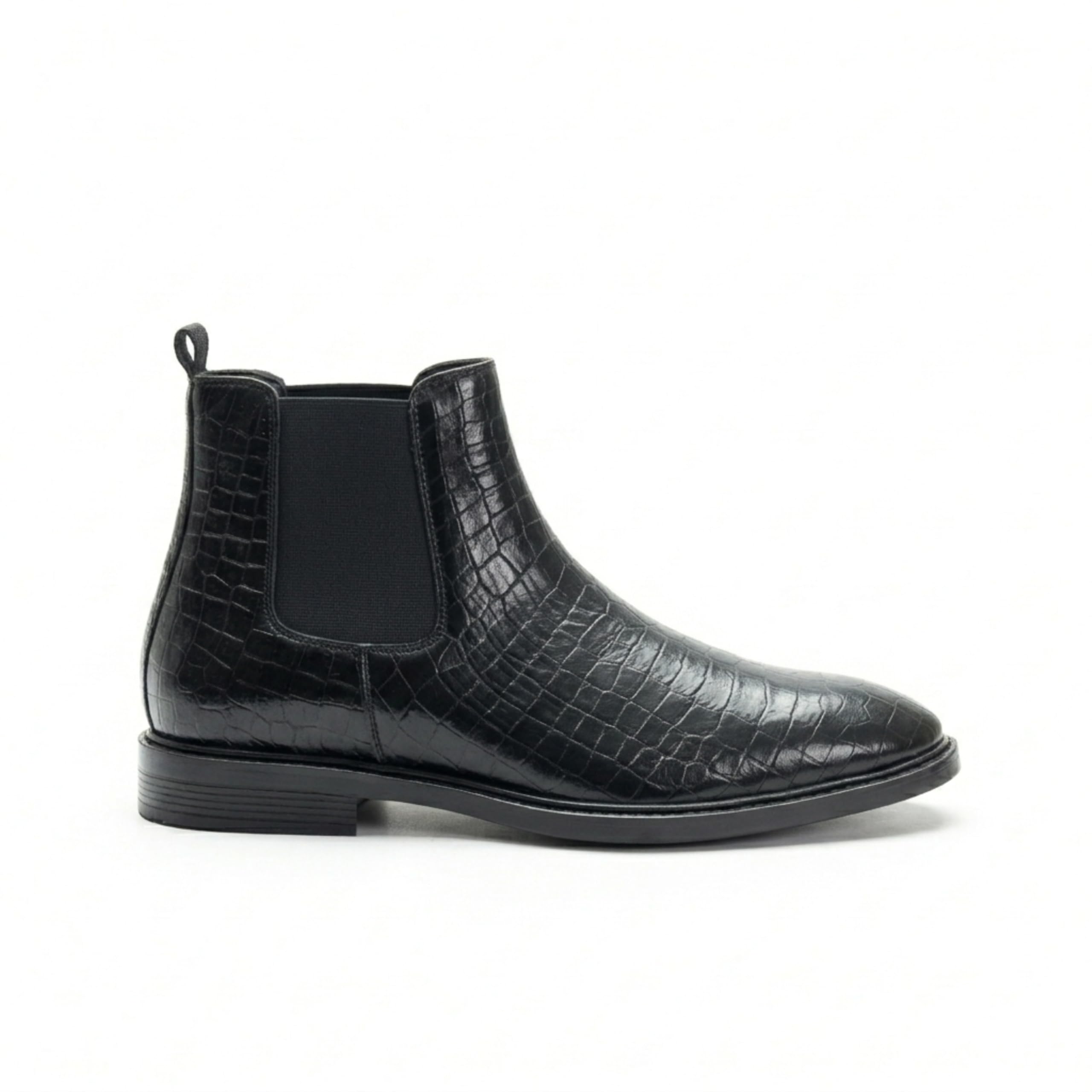 double five international Men Vegan Croco Leather Chelsea Boots-picture-31