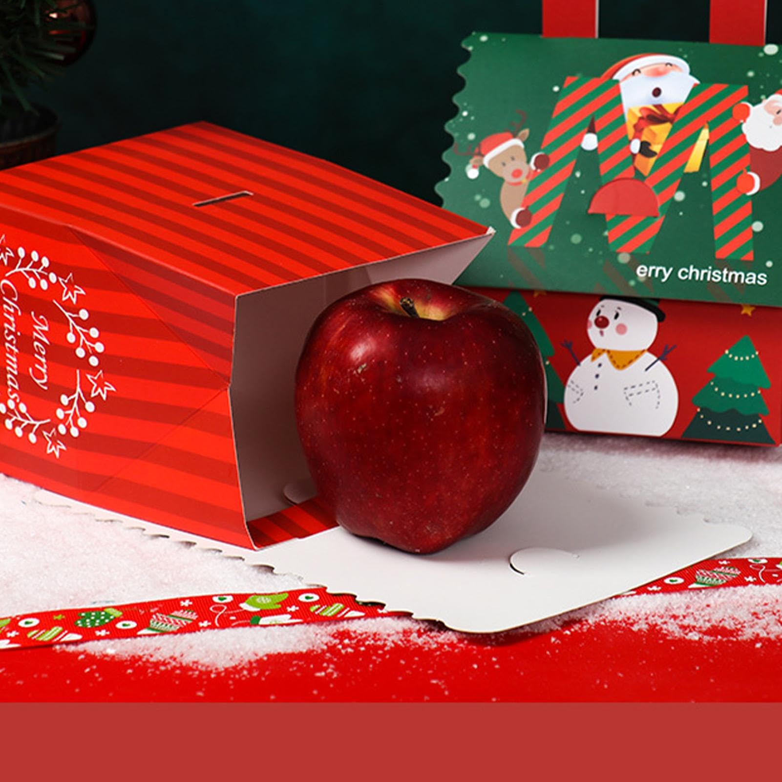 Scatole regalo natalizie, contenitori per dolcetti natalizi Confezione da