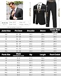 COOFANDY 2 Combinaisons pour pièces 2 Robe de bouton Combinaisons Blazer Tuxedo Veste pour le dîner d'affaires de mariage pour homme
