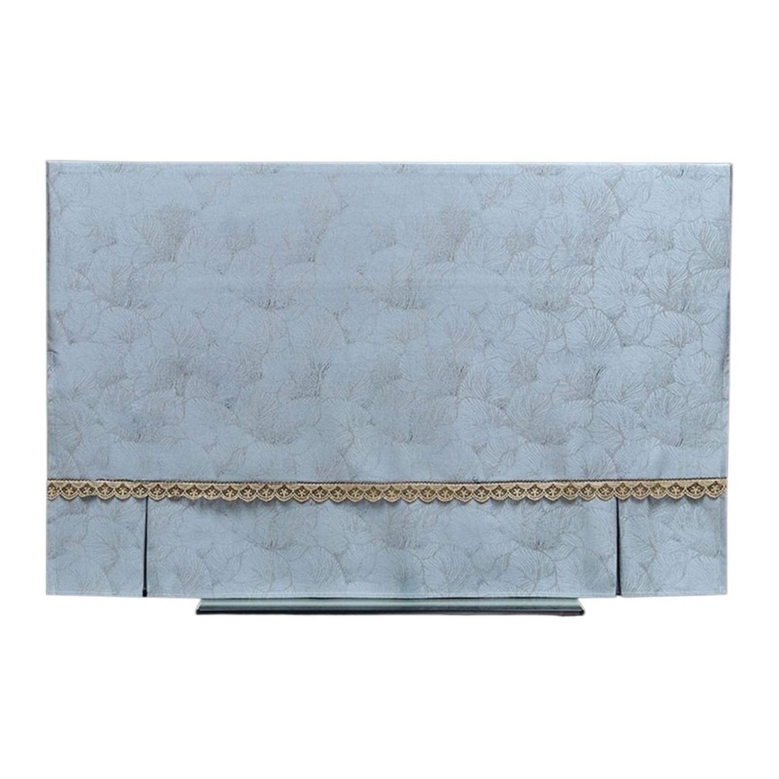 Morbida Universale Copertura TV, Gonna Protettiva Per Lo Schermo, Dipinto Decorativo, Armadietto Copertura Antipolvere Per TV, Televisori(Blu,28 inch/68 * 43cm)