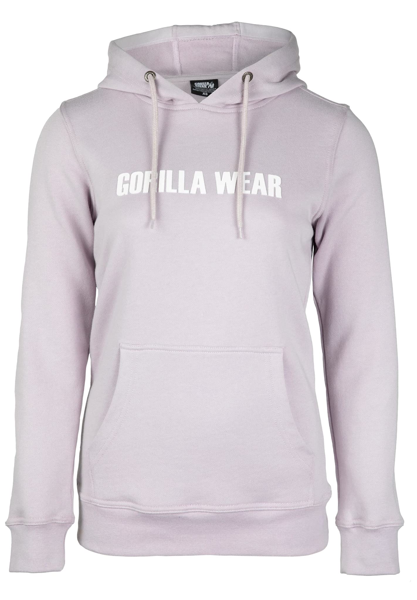 Gorilla Wear - Bluza z kapturem Charlotte – liliowa – bodybuilding sport czas wolny na co dzień, wygodna z nadrukiem logo z bawełny i poliestru optymalna swoboda ruchów