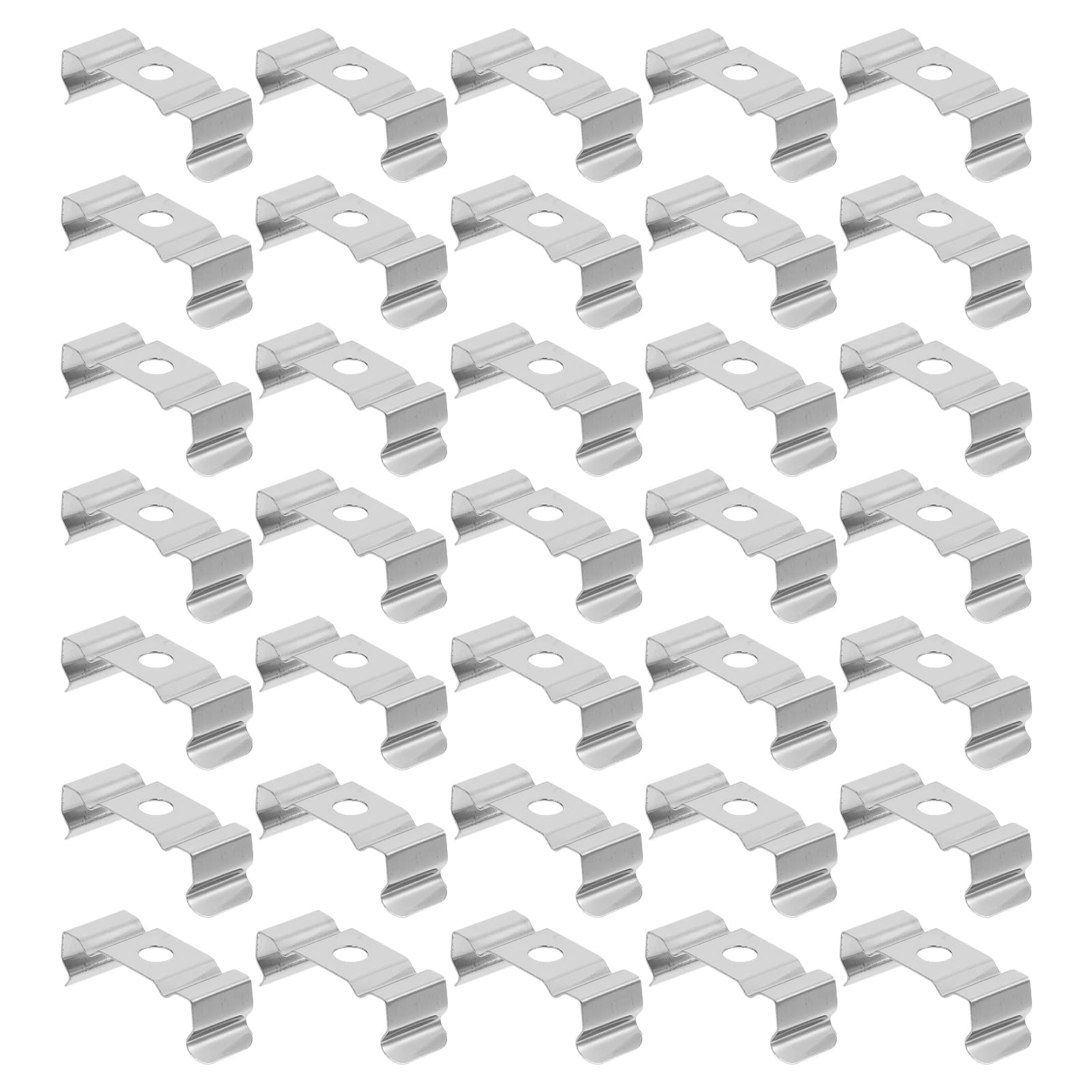 UPKOCH Led Rohrhalterungen Aus Manganstahl U Clips Befestigungsclips Für Led Lichtrohre Einfache Montage Für Innen- Und Außenbeleuchtung 2.36X0.9X0.8 Cm