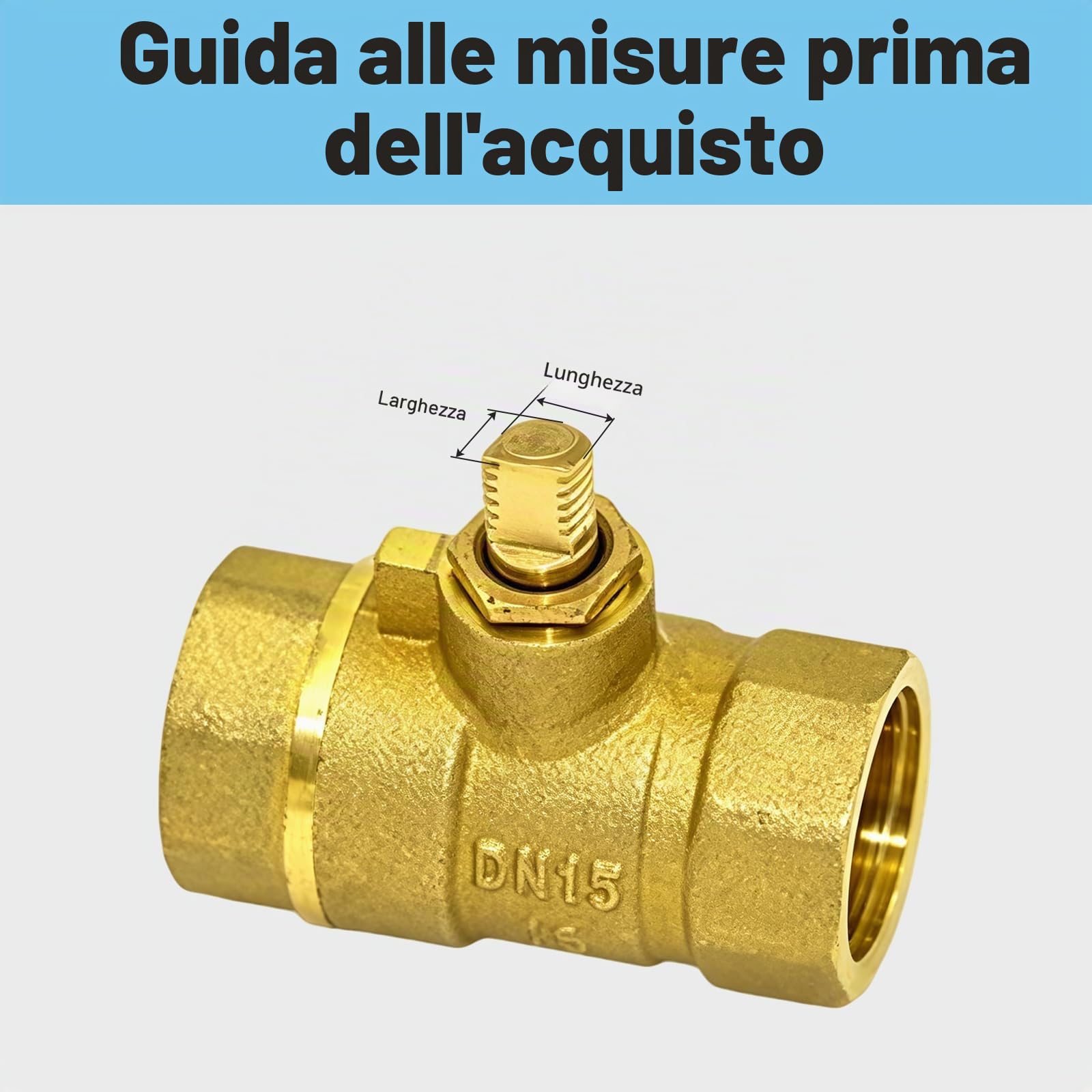 PATIKIL Maniglia a Leva per Valvola a Sfera, Maniglia Valvola Metallo Lunghezza Totale 94mm con Foro Dimensioni 8x5x3mm per Rubinetto, Riparazione e Sostituzione Tubo Flessibile Giallo