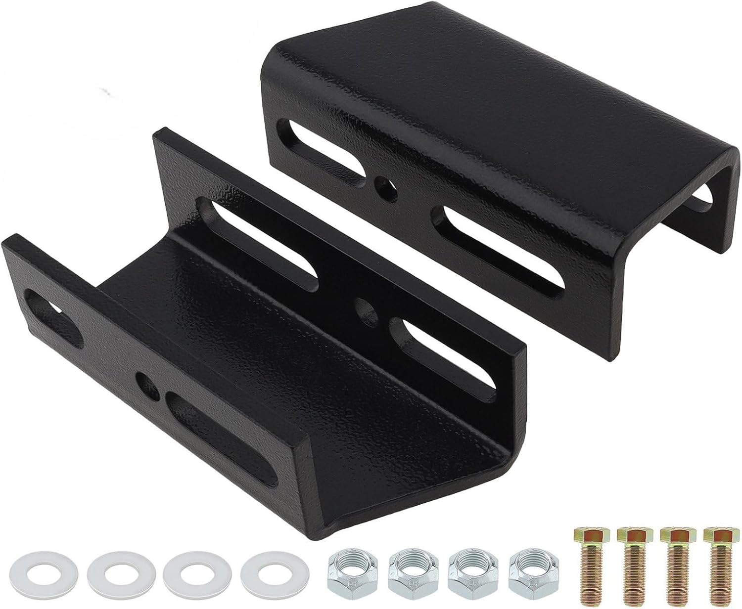 Front Sway Bar Drop Brackets for 1967-1987 Chevy C10/K10-1019, for Cherokee XJ 1984-2001 Trucks, Black Suspension lift sway bar drop bracket Kit