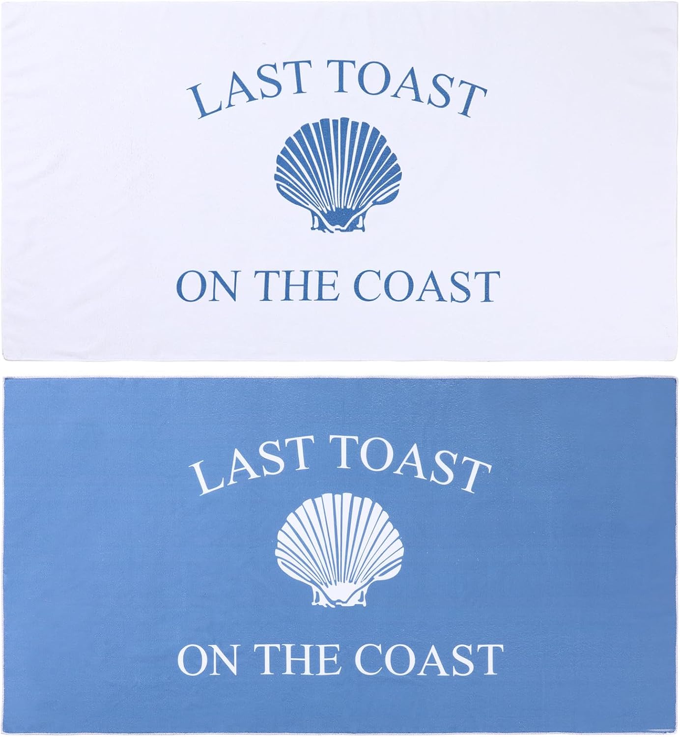 Peryiter 6 Pcs Last Toast on The Coast Bachelorette Beach Towels 30 x 60 Bride Tribe Bridesmaid Gift for Bachelorette Party Supplies for Wedding Honeymoon Engagement Party