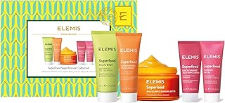 Elemis Limited Edition Superfood Daily Rituals Christmas Collection, Luxury Beauty Skincare Gift Set, Full Size AHA Glow C...
