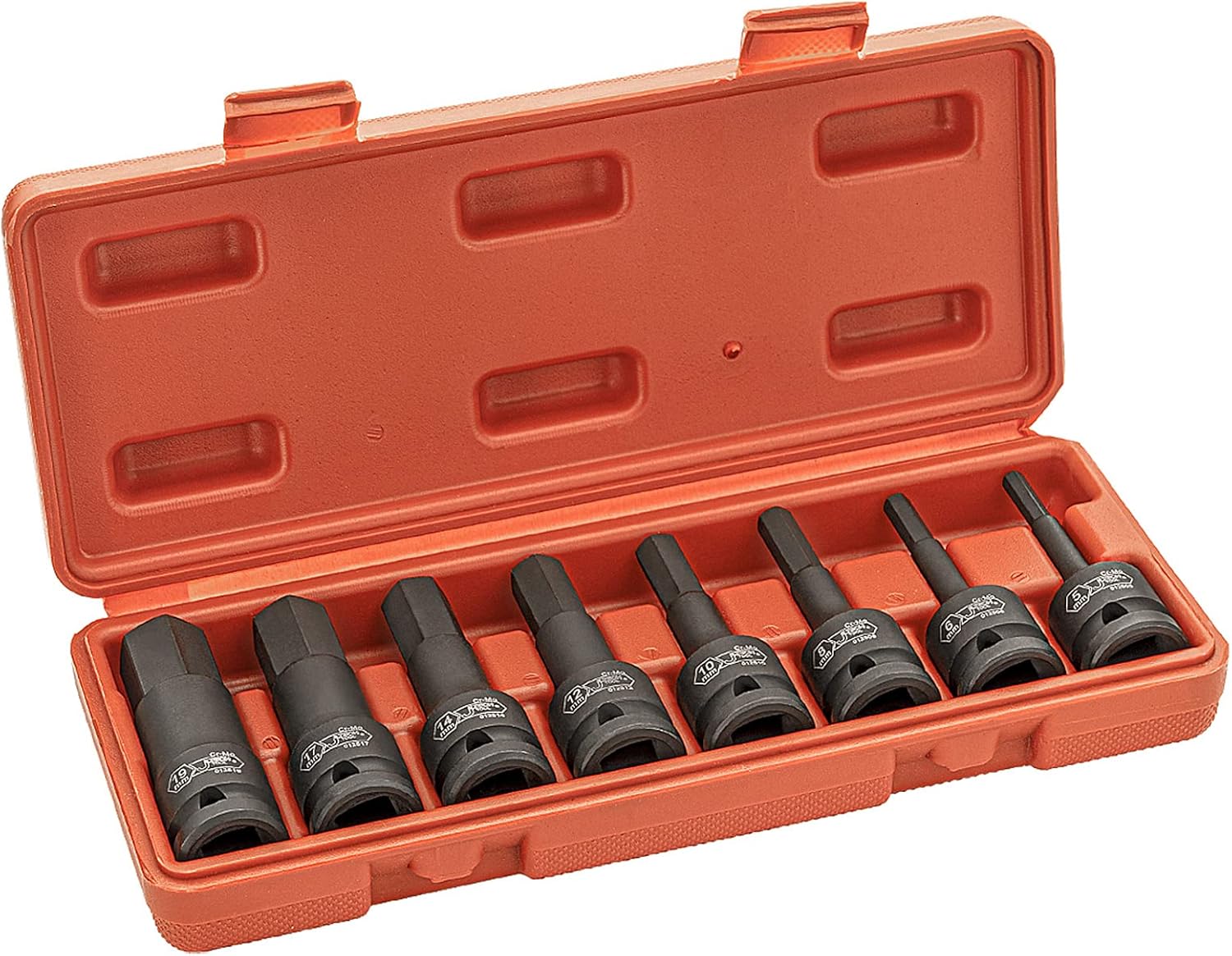 Jetech 8PCS 1/2 Inch Drive Impact Metric Socket Hex Bit Set, Allen Bit ...