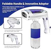 Vista 2 de Steamer for Clothes, Tekola Travel Garment Steamer 1600 Watt with 3 Model Fabric Wrinkles Remover with 250ml Big Water Tank, Fast Heat-up Steam Iron