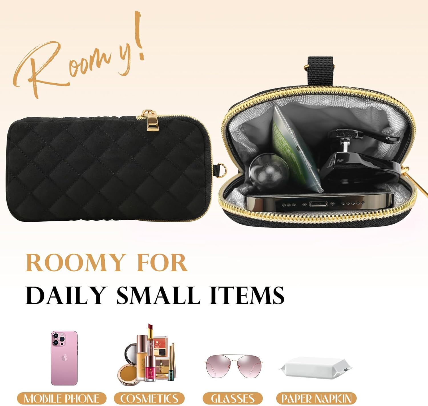 TiMOVO 13 Inch Tablet Sleeve Bag with Shoulder Strap for iPad Air 13" M3 2025, iPad Pro 13", iPad Pro 12.9", Galaxy Tab S9 Plus/S10 Plus/S9 FE+/S9 FE Plus 12.4", Remarkable Paper Pro 11.8", Black - Image 7