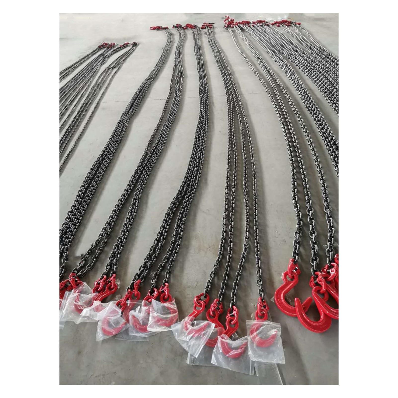 Catene di sollevamento – 5 tonnellate regolabile a catena a 4 gambe con gancio, in acciaio legato grado 100, imbracatura per sollevamento pesi pesanti, durevole, affidabile, lunghezza 2 m
