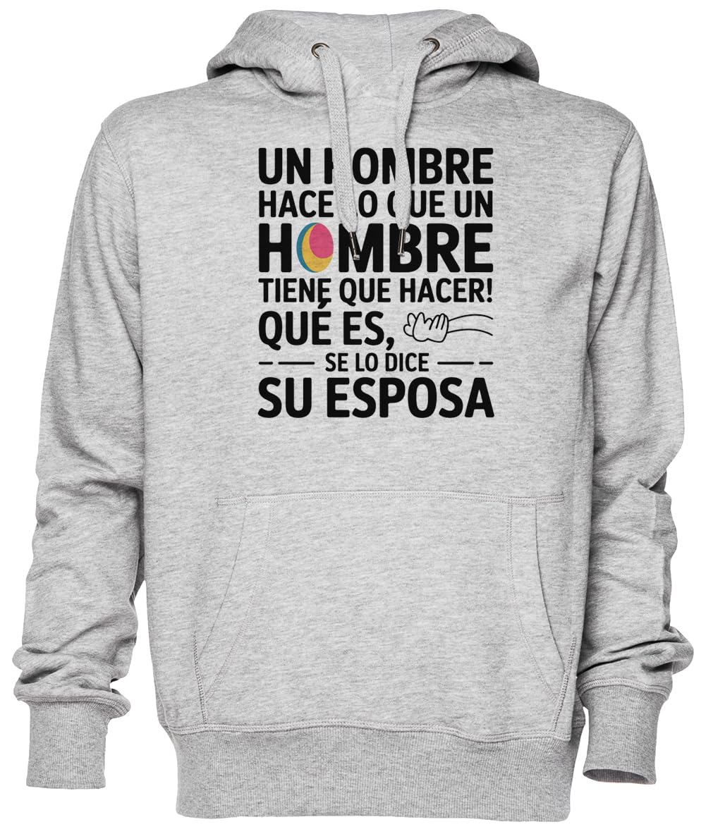 Sweat à capuche gris avec message original le cadeau unisexe idéal à offrir - 3