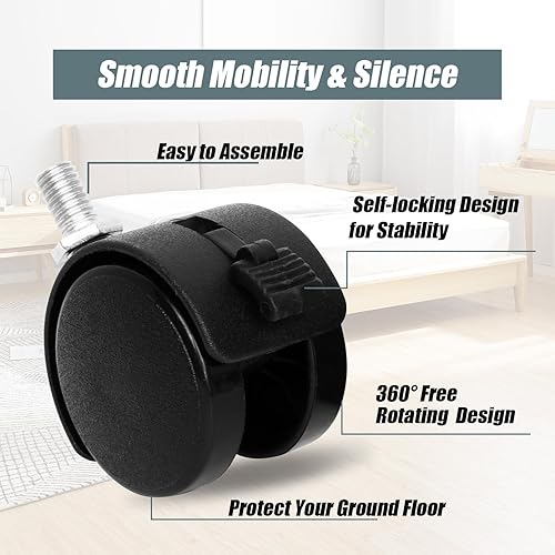 Miniatura 70 de Divisor de habitación plegable con ruedas, divisor de 6 pies de alto para separación de habitaciones, divisores y divisores móviles de habitación,