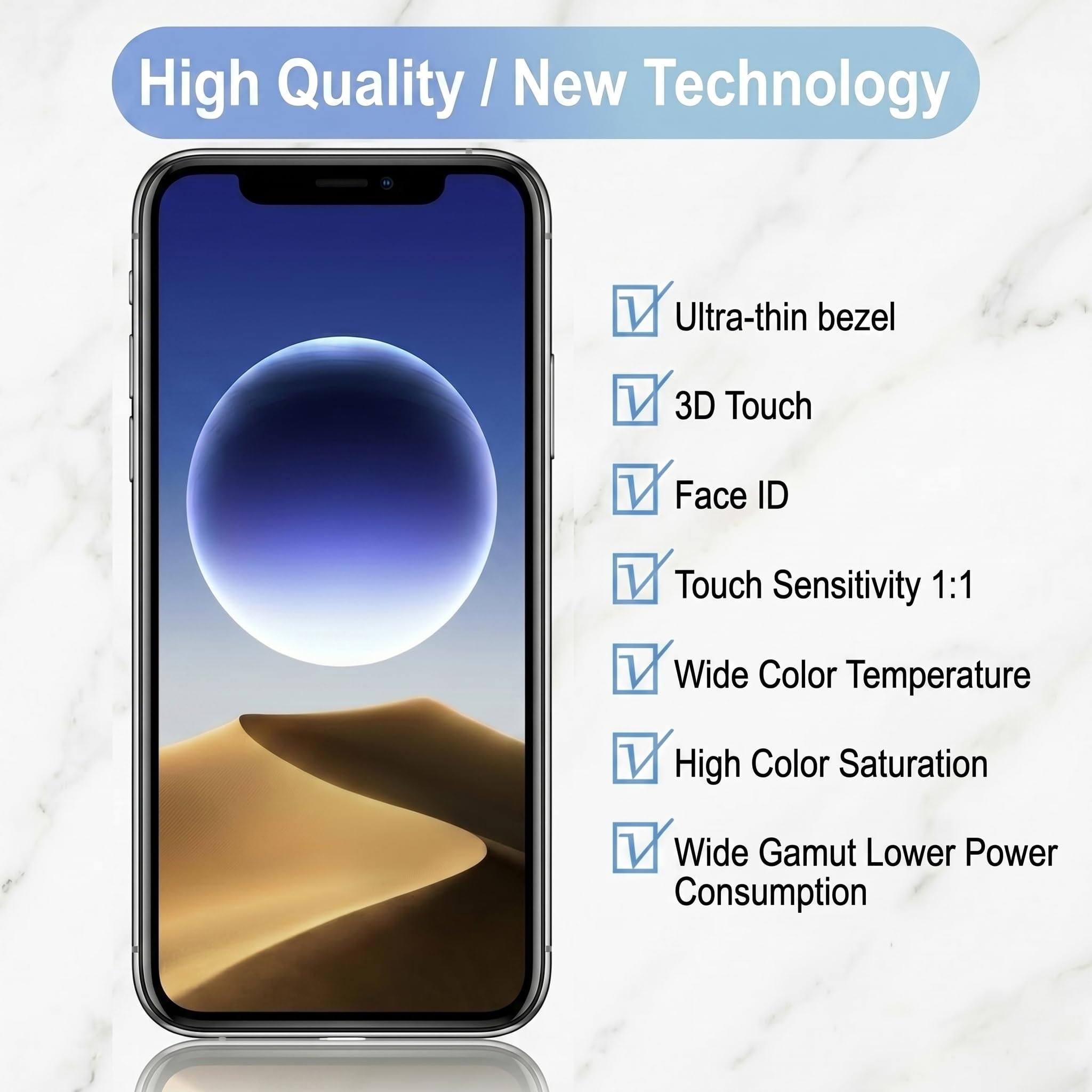 Para iPhone 11 Pro Max Tela de substituição, Full HD 16.5 cm COF