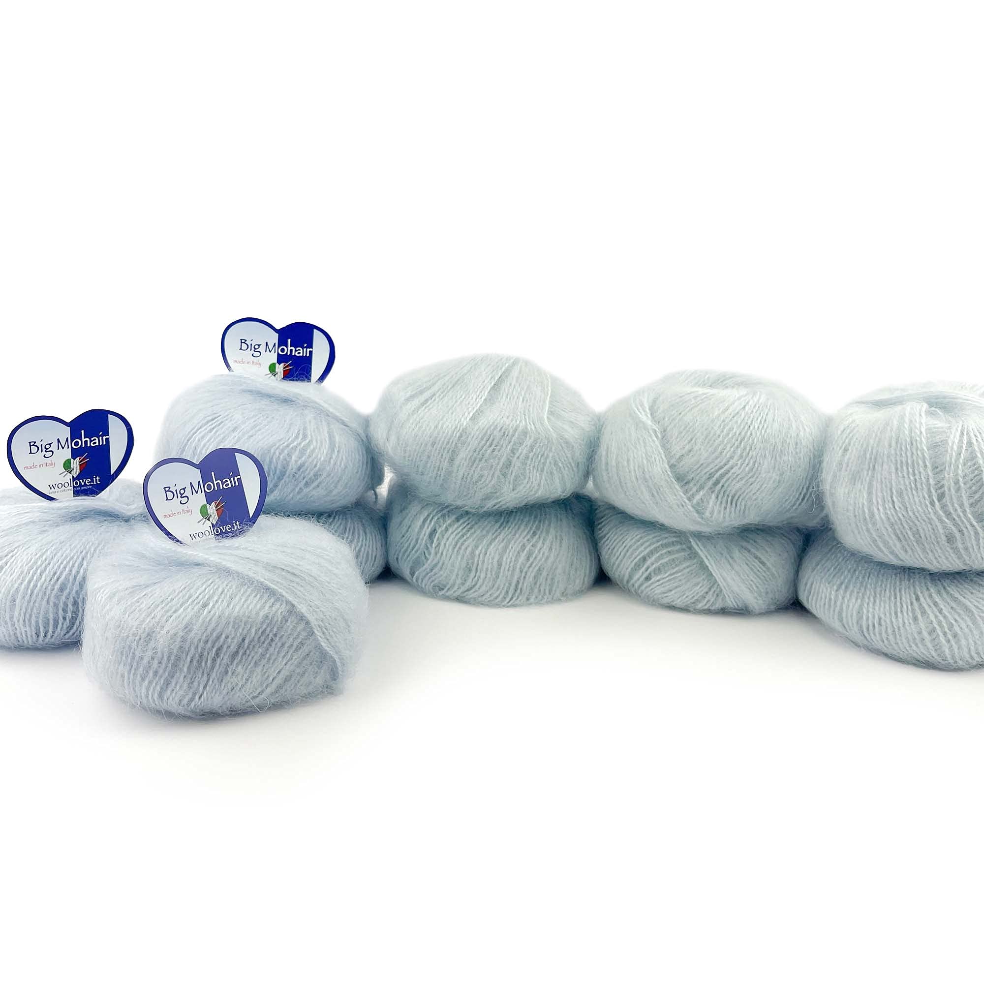 Tricot Cafè - Big Mohair - gomitolo filato lana mista ideale per la realizzazione di capi per neonati e bambini fibra sensibile alle diverse temperature Made in Italy