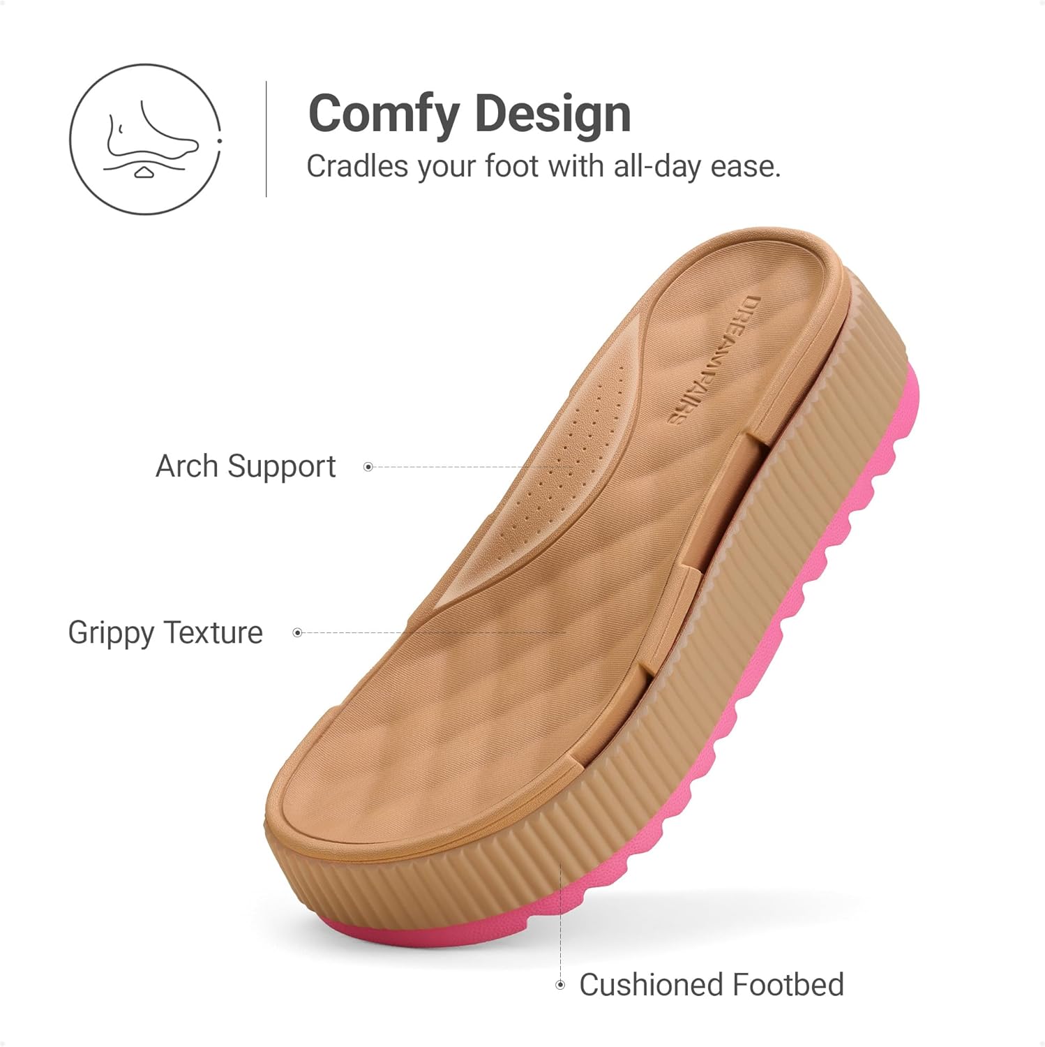 DREAM PAIRS Women's Platform Water Sandals Adjustable Lightweight Waterproof Summer Beach Wedge Chunky Sandals - Image 6