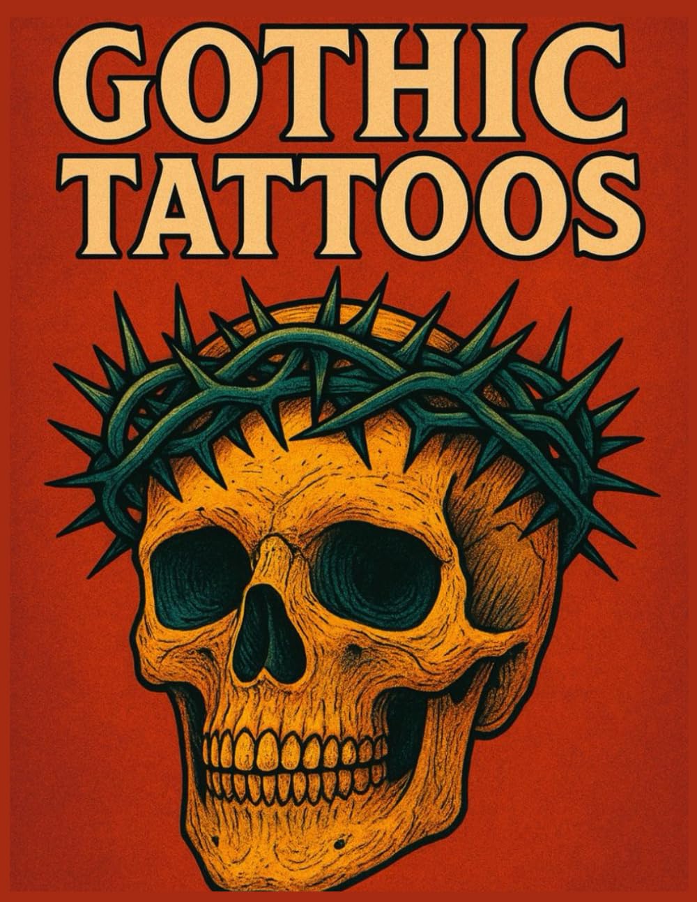 Gothic Tattoo Coloring Book: Dark & Bold Tattoo Designs for Relaxation and Stress Relief