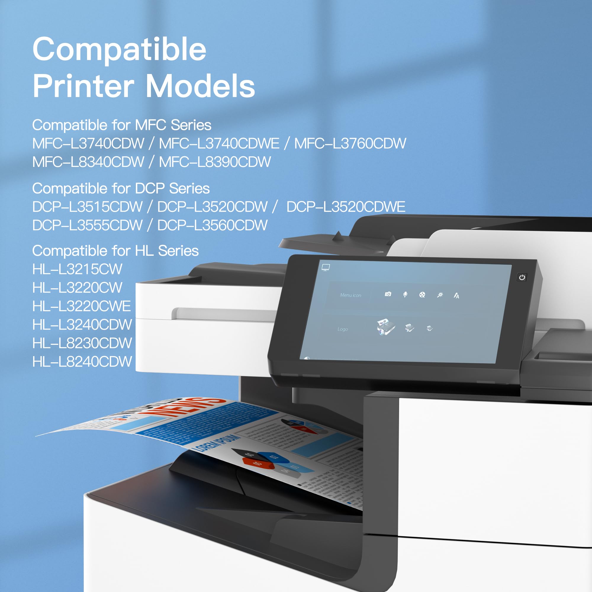 GPC Image TN248 TN248XL Nero Toner Compatibili per Brother TN-248 TN248XLBK per Brother MFC-L3760CDW LC3740CDW DCP-L3560CDW L3520CDWE L3520CDW HL-LC3215CW LC3220CW (Nero, 2-Pack)