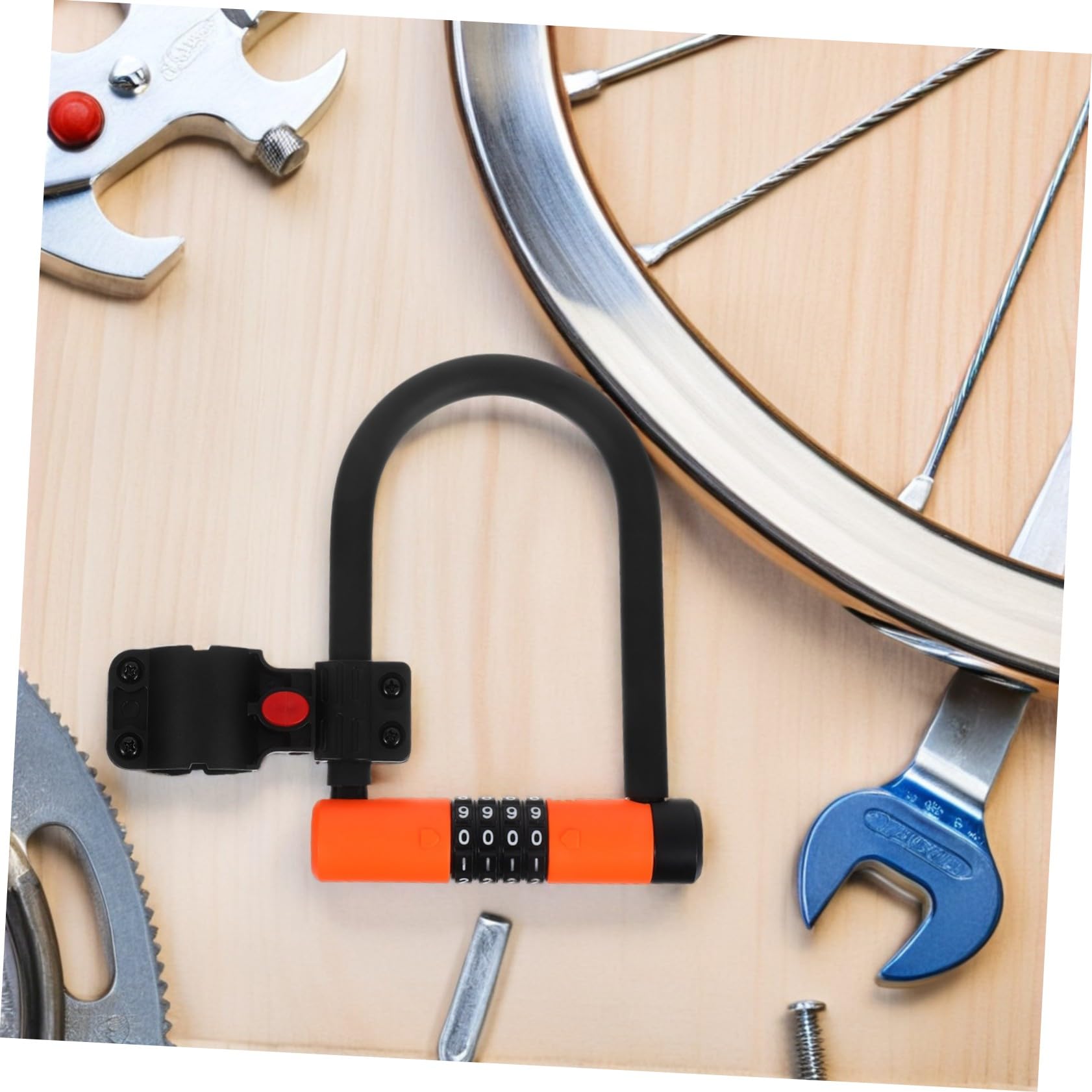 Lucchetto U per Mountain Bike con Combinazione Reset Antifurto Resistente Urti per Biciclette Scooter Elettrici e Sicurezza Versatile per e