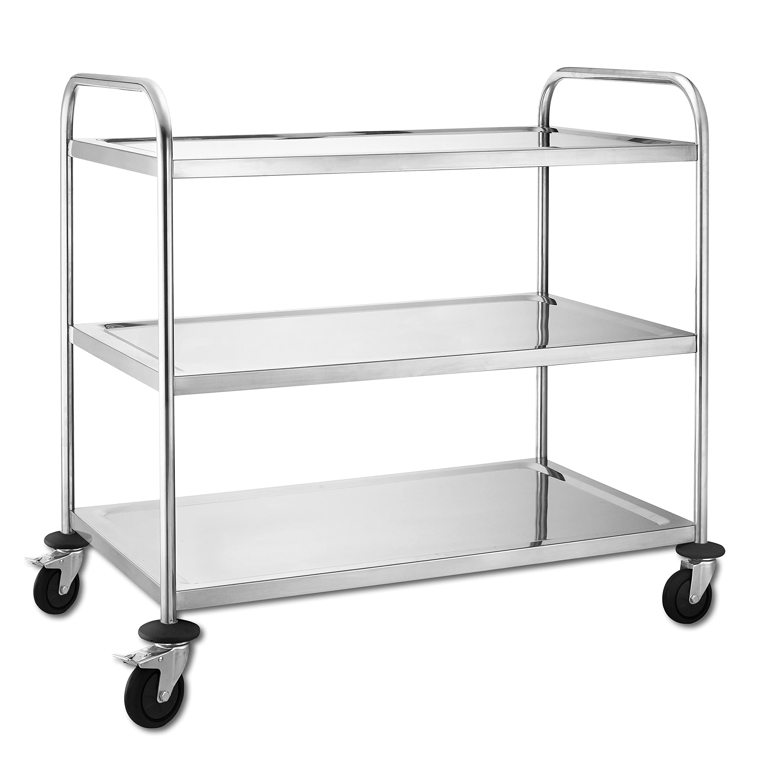 METRO Professional Servierwagen GST 2003, Edelstahl, 94 x 85 x 52.6 cm, silber
