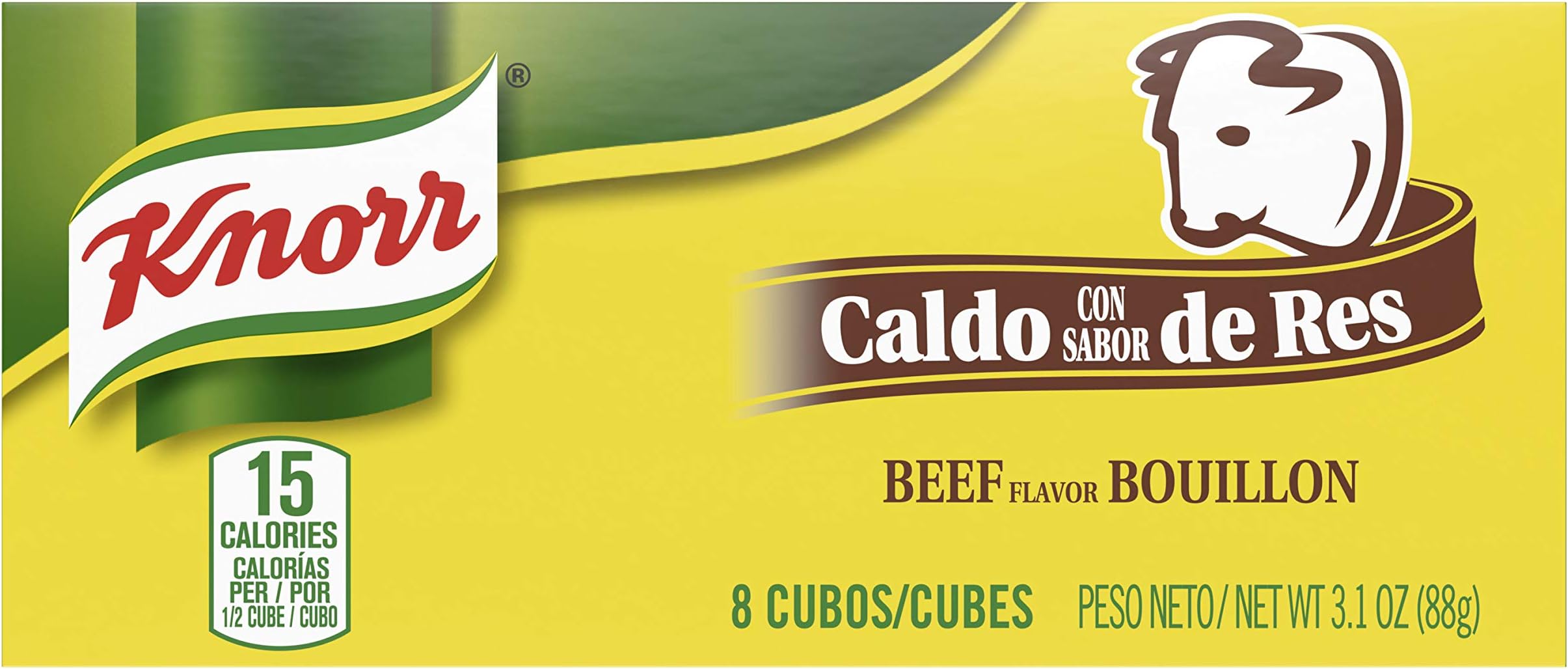 Bouillon Cubes For Sauces, Soups and Stews Beef Flavor Bouillon/Caldo de Res Naturally Flavored 3.1 oz, 8 Ct