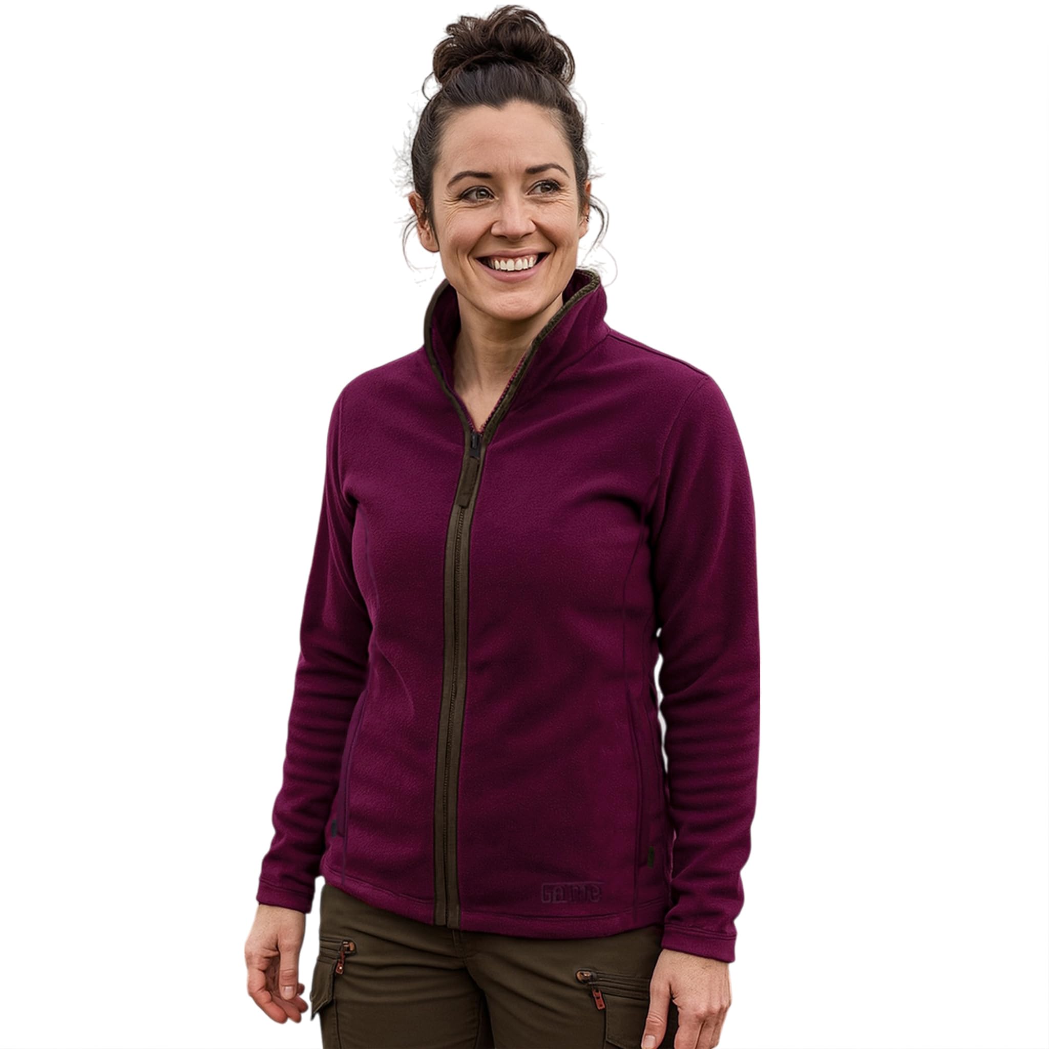 Game Technical Apparel Women's Rose Penrith Fleece Zip Top – Warm Winter Jacket, Anti-Pill 300Gsm, Country Style Zip Neck Cardigan With Pockets Small