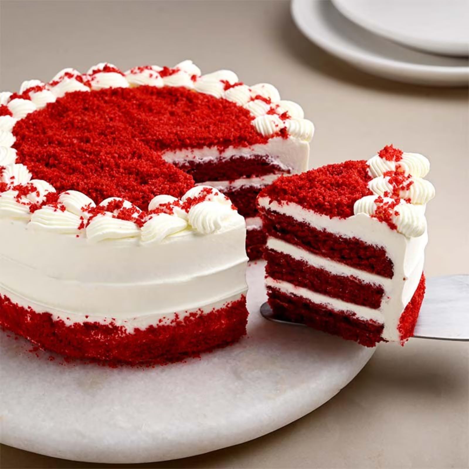 Hypnotizing Red Velvet Treat Delicious Cake Gift's For Birthday, Anniversery, Valentine's Day, Mother's Day, Party (1.0kg) (Same Day Delivery)
