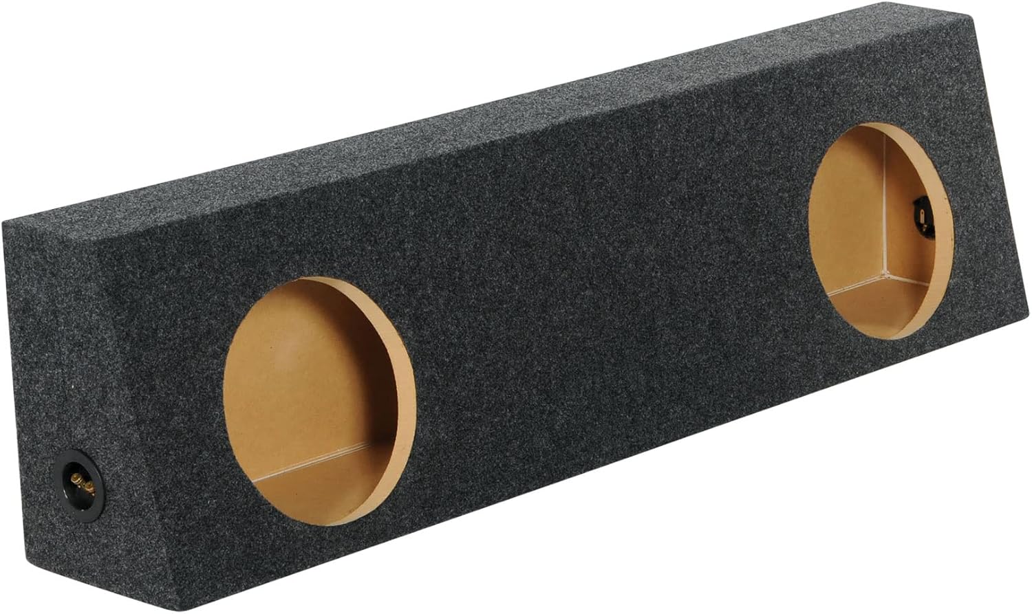 Rockville RD12-T Dual 12" Sealed Subwoofer Enclosure, Behind Seat Truck Fit, 0.85 Cu Ft, Heavy-Duty MDF, for Truck Audio Enthusiasts