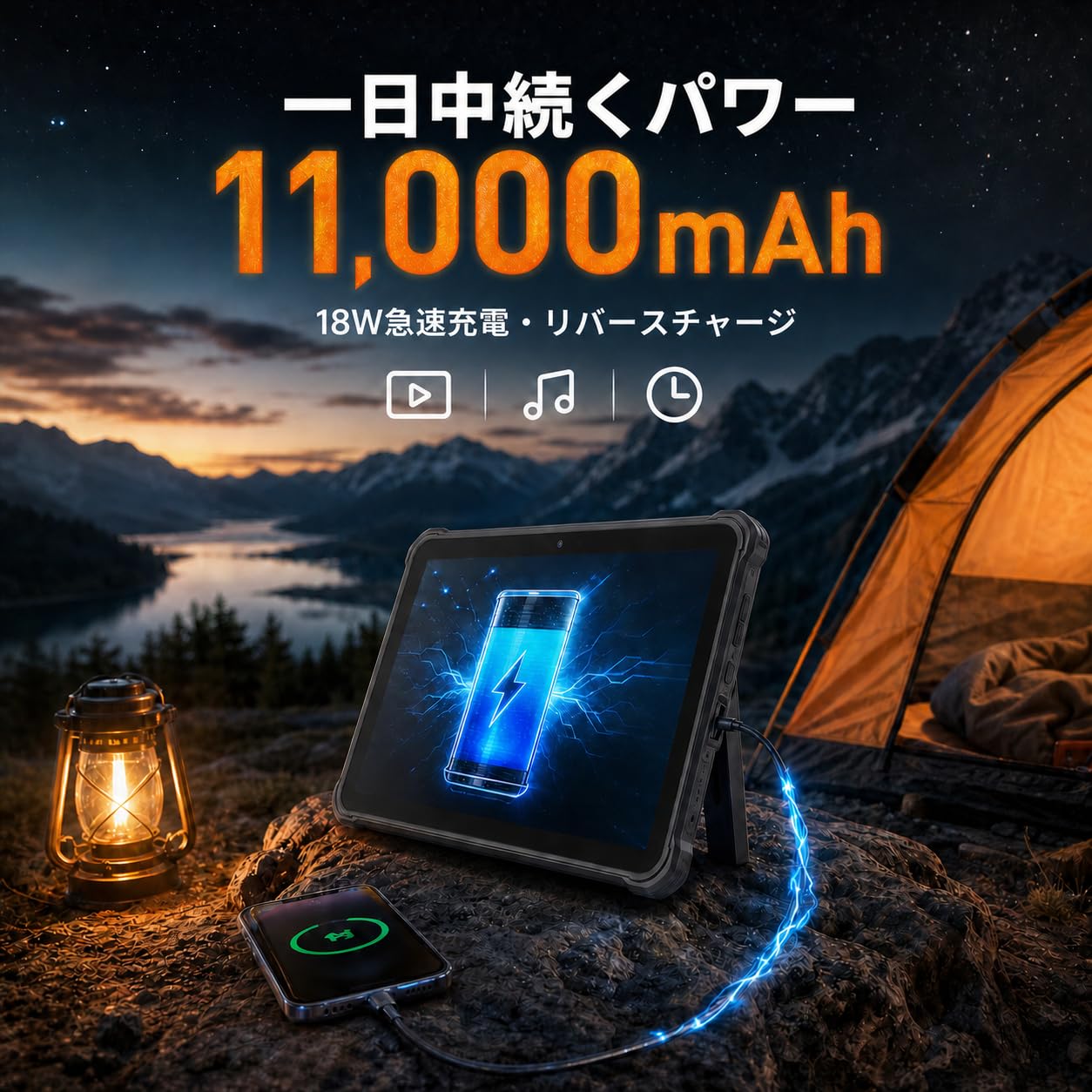Amazon.co.jp: OUKITEL RT3 Plus 防水タブレット11000 大容量バッテリ