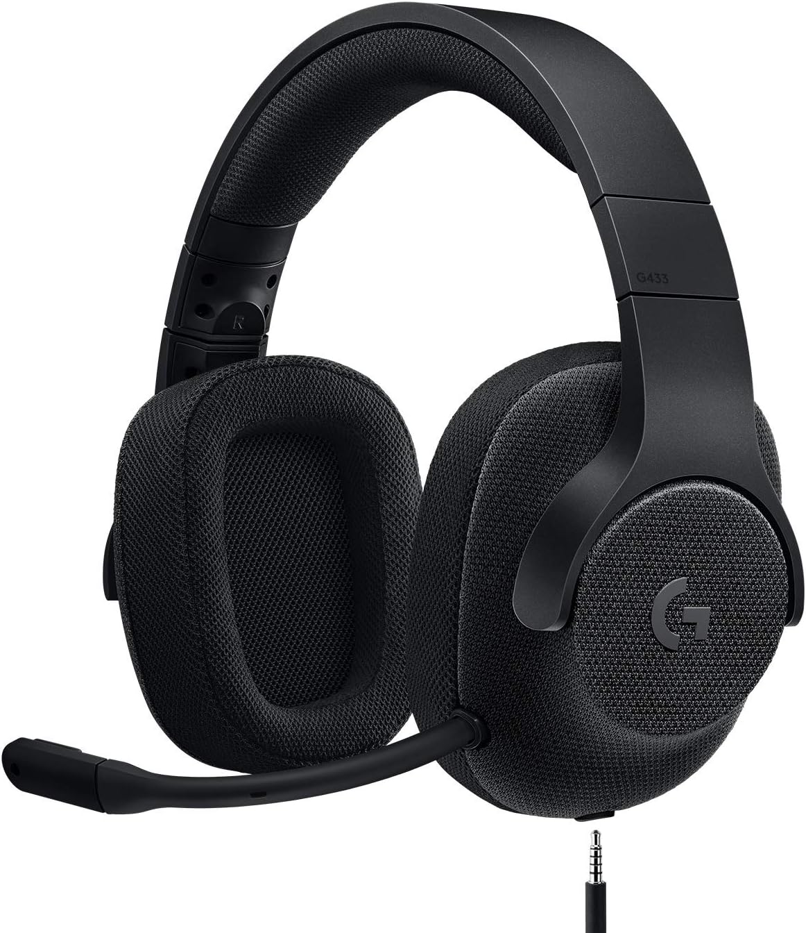 Logitech G433 7.1 Wired Gaming Headset with DTS Headphone: X 7.1 Surround for PC, PS4, PS4 PRO, Xbox One, Xbox One S, Nintendo Switch – Triple Black