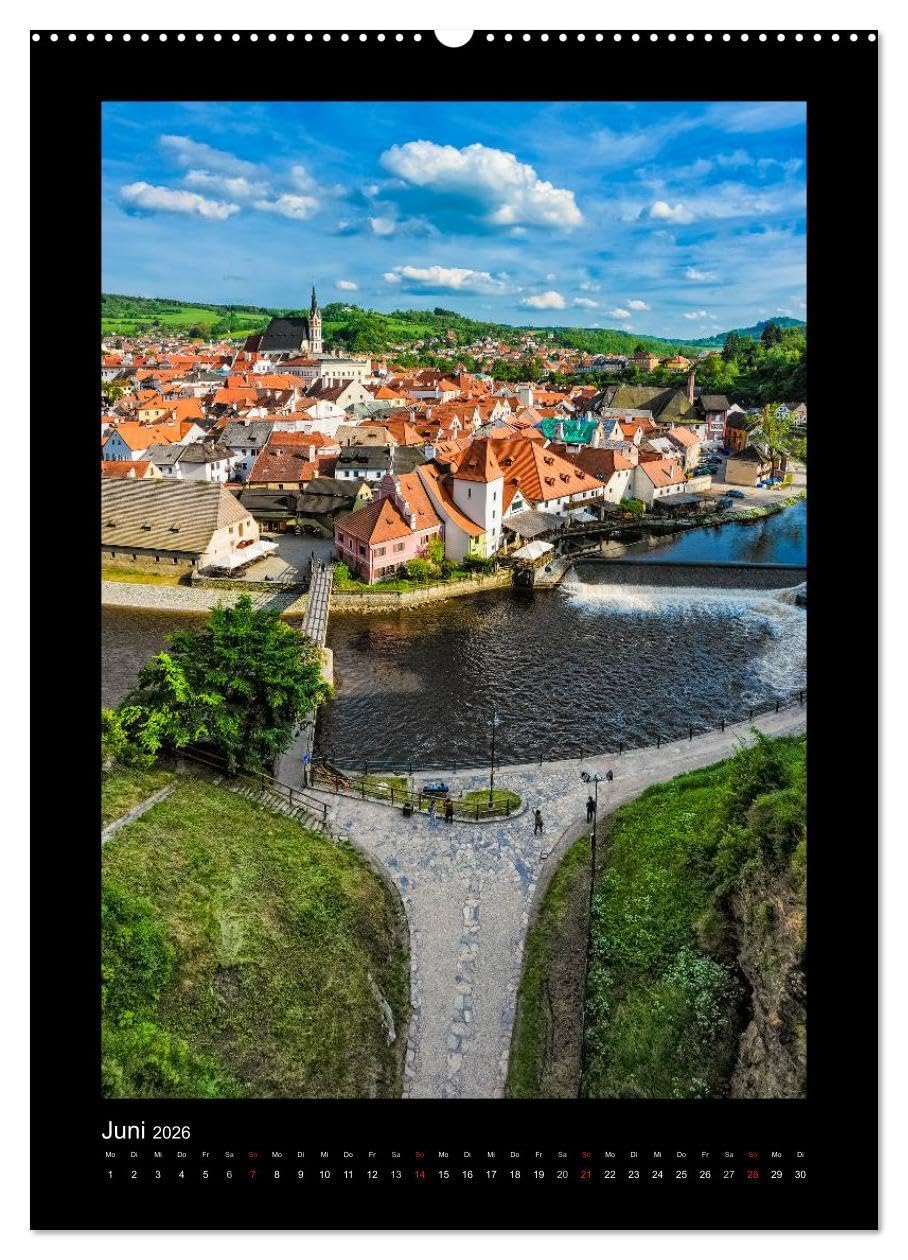 Cesky Krumlov Krumau (hochwertiger Premium Wandkalender 2026 DIN A2 hoch), Kunstdruck in Hochglanz: Bilder aus Cesky Krumlov - Krumau