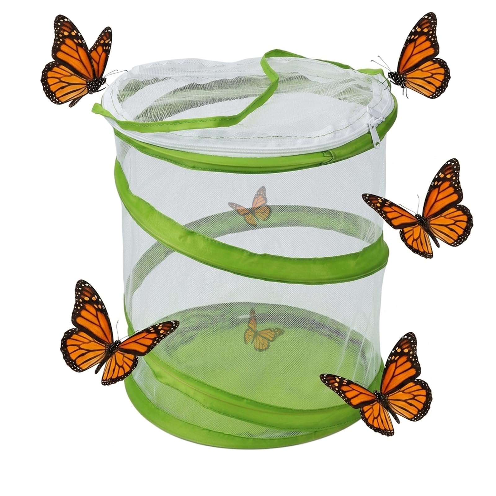 Collapsible Butterfly Net Enclosure, Portable Butterfly House & Butterfly Kit, Kids Bug Catcher for Outdoor Insect Catching, Butterfly Garden Habitat Cage for Science Educational Observation Activitie