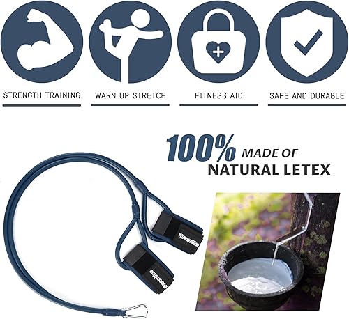 Miniatura 9 de Bandas de resistencia de béisbol y sóftbol con banda de entrenamiento de swing de béisbol, equipo de entrenamiento de fuerza de brazo para