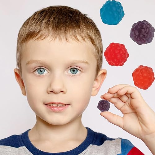 Miniatura 3 de Fruidles Gomitas de bayas rojas y azules, gomitas de frambuesas surtidas, aptas para alérgicos, sin OMG, sin edulcorantes artificiales (bolsa de 8