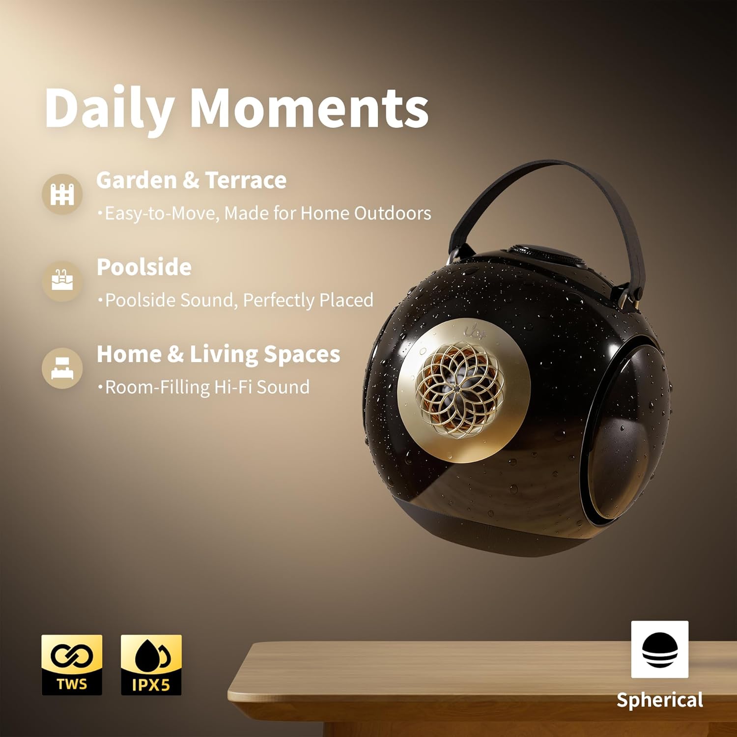 UB+ dB1 Double Bass Bluetooth Speaker | 40W Powerful Hi-Fi Sound with Extreme Deep Bass, 20H Playtime, IPX5 Waterproof & TWS (Glossy Black,) - Premium Bass Boost Technology (Tripod Not Included) - Image 6