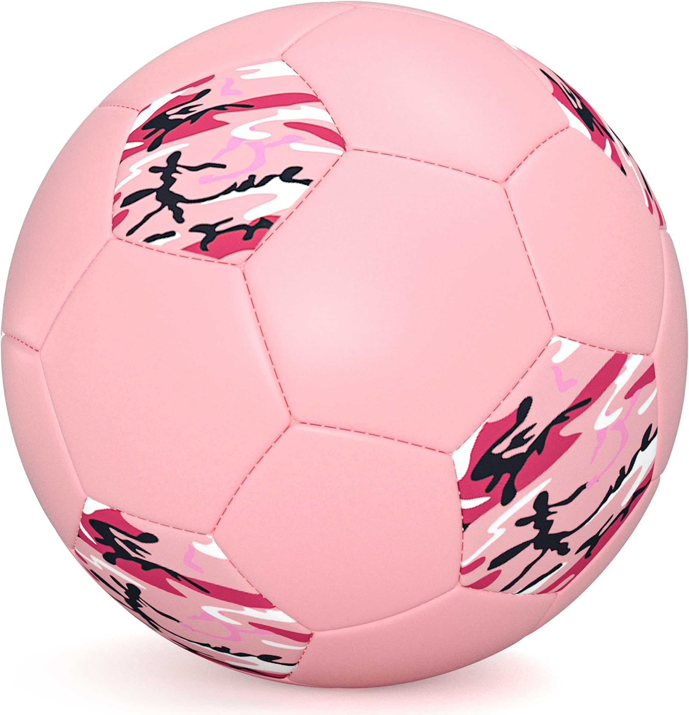 Kids Youth Soccer Ball, Colorful Soccer Balls for Girls Boys Student Children Training School Indoor Size 4 Ball with Pump