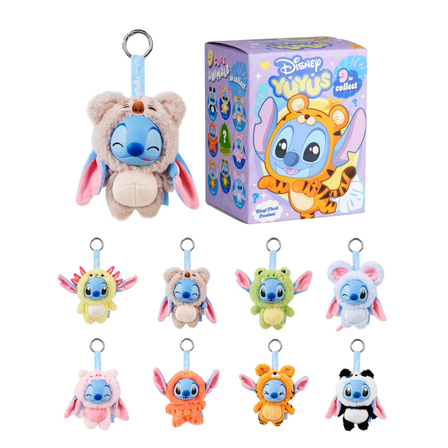 Simba Disney YuYus Stitch Figurine à Collectionner en Aveugle, 12 Designs différents, en Plastique de qualité supérieure, Effet Surprise, Jouet de Collection, 12 cm, à partir de 12 Mois