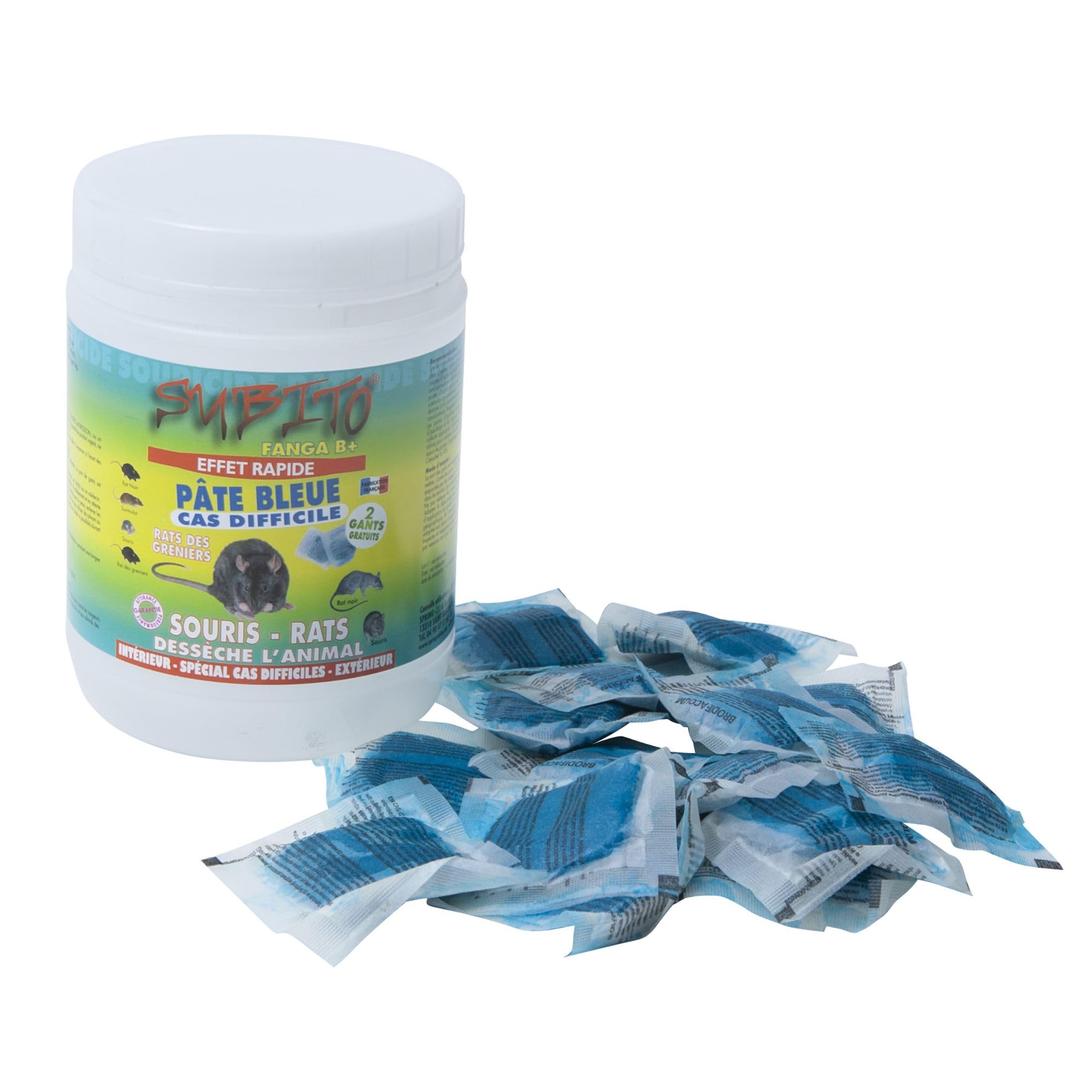 Subito SOURICIDE APPATS Pate Bleue 10G Pot 150G