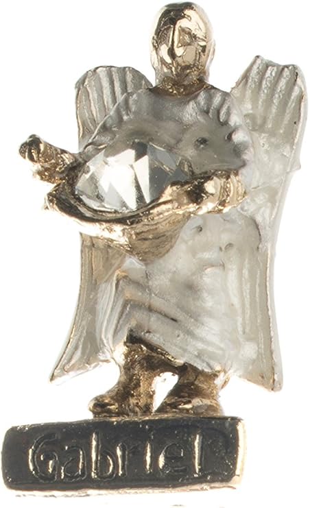 Angelitos de Mexico 1 inch (2.5cm) Seven Archangels with Cristal Mini Statue Set Angel Figures Weekly Protection