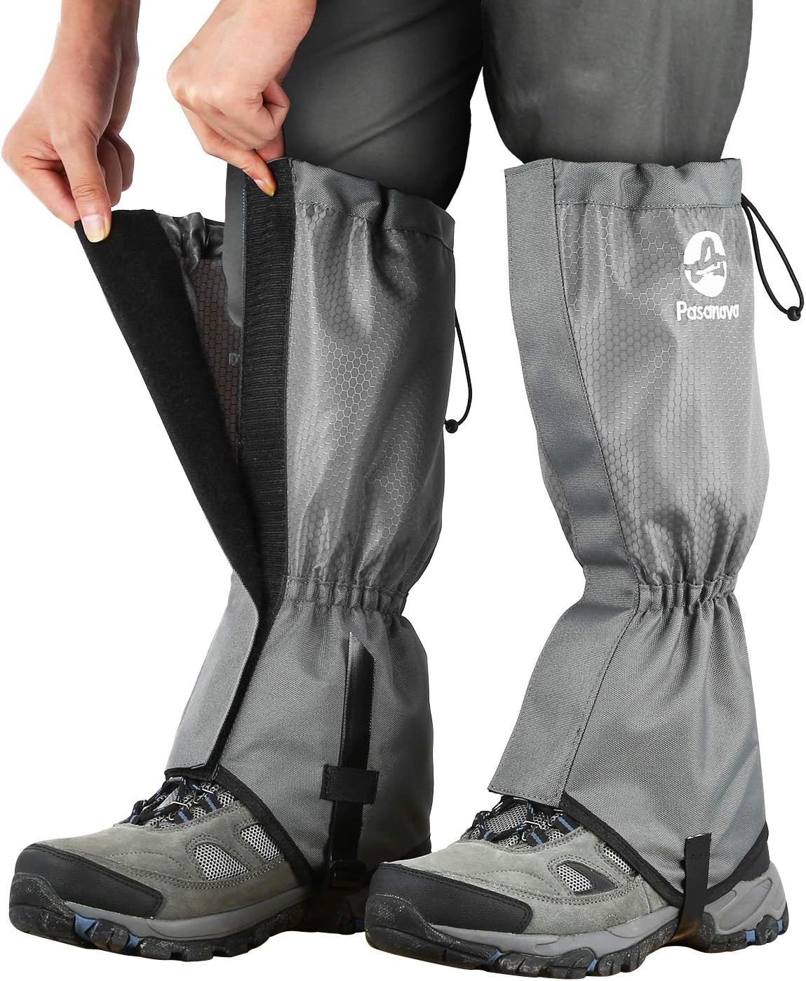 Leg Gaiters Waterproof and Adjustable Snow Boot Gaiters One Size for Hiking,Walking,Hunting,Backpacking and Outdoor Climbing for Men and Women