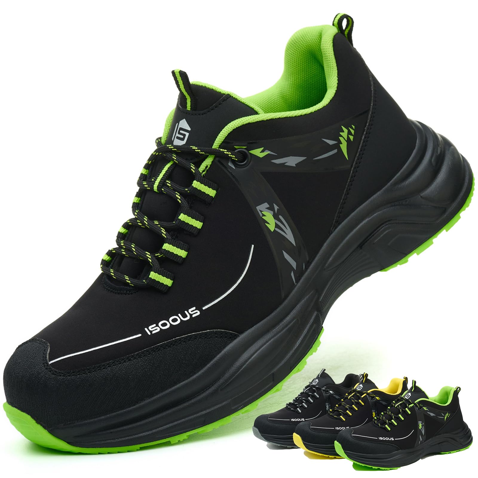 Scarpe Antinfortunistiche Uomo Donna Antiscivolo Leggere | Scarpe da Lavoro Traspiranti Con Punta in Acciaio Scarpe da Cantiere Antiscivolo,Resistente agli Spruzzi d'Acqua